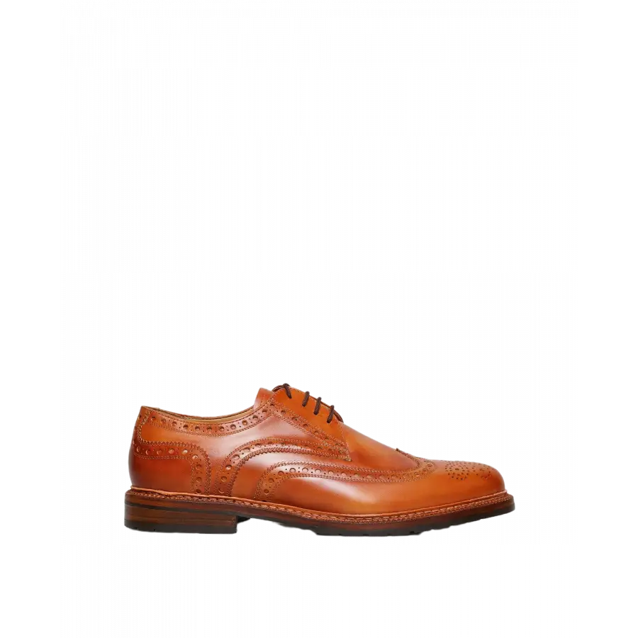 Heinrich Dinkelacker - Businessschuhe Derby GENF H FULL-BROGUE TC Toscana calf - beige