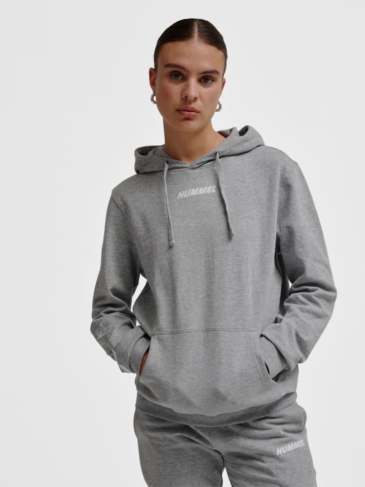Hummel Hummel Verstellbare Taille Kapuzenpullover Hmlelemental Herren in GREY MELANGE günstig kaufen