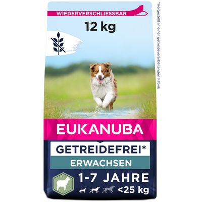 Eukanuba Grain Free Adult Small & Medium Breed Lamm