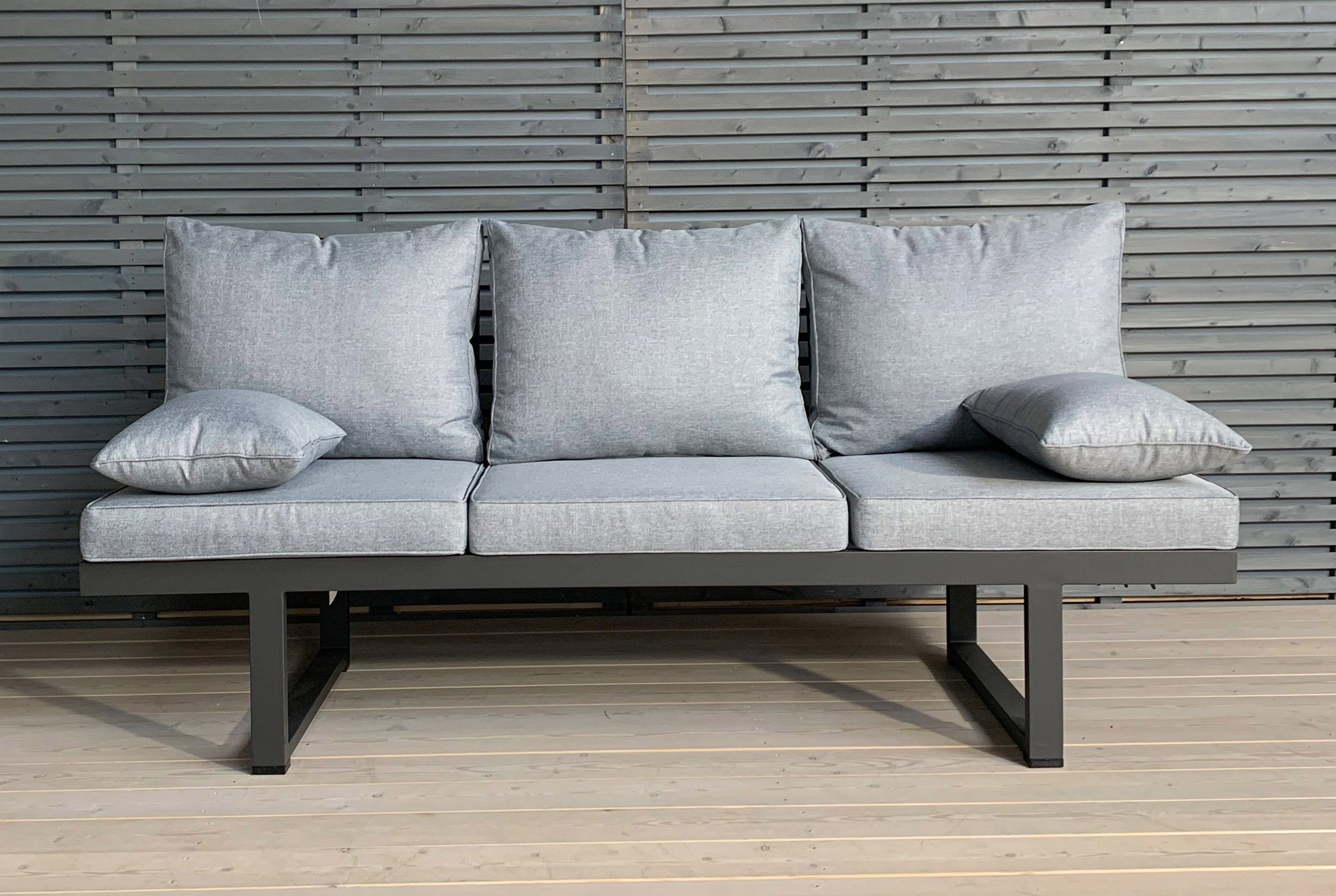 LC Garden Loungesofa LC Garden Bondino Living Multifunktionssofa 3er Sofa anthrazit