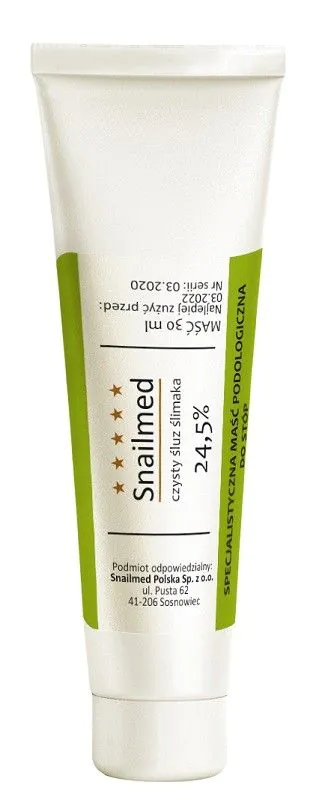 Snailmed Fodplejesalve med snegleslim, 30 ml