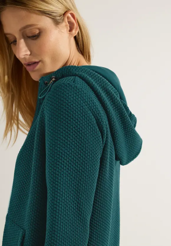 CECIL Cooler Cardigan mit Kapuze