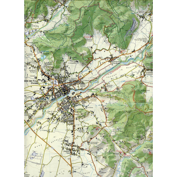 Tabacco Wandern 1 : 25 000 Valli del Natisone - Wanderkarte