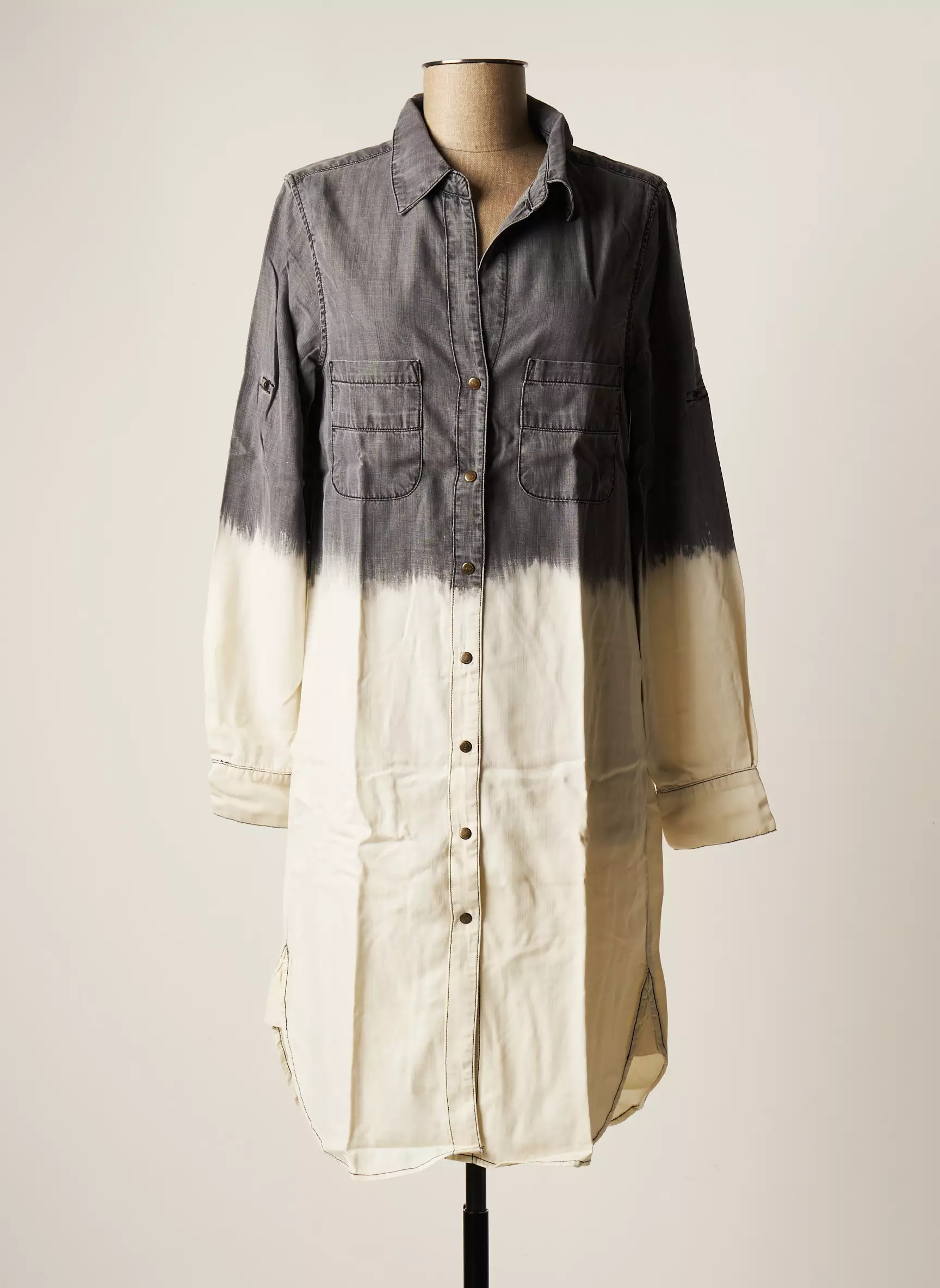 Five Robes Mi Longues Femme couleur gris
