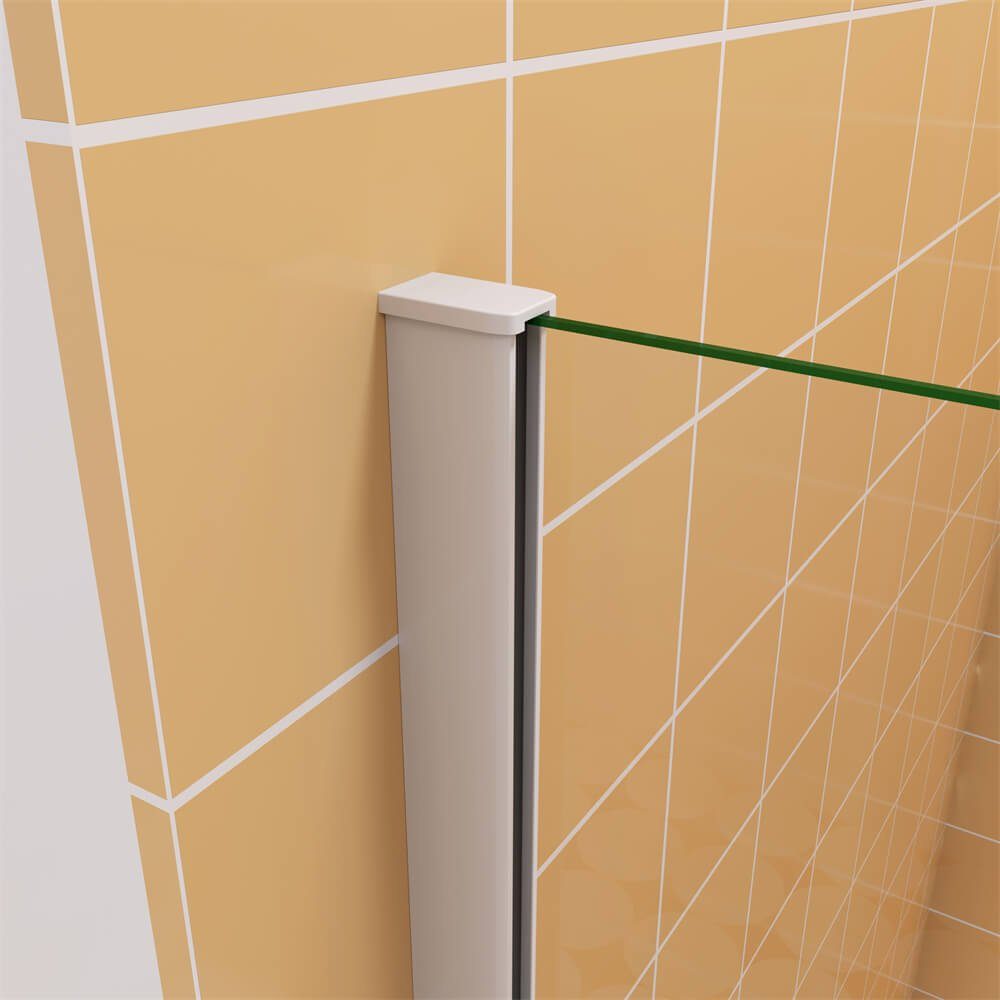duschspa Badewannenaufsatz 100x140cm Badewannenaufsatz Drehwand Glaswand Duschwand Dusche Glas, Einscheibensicherheitsglas, Sicherheitsglas, (Set), Breite 100cm, Glas