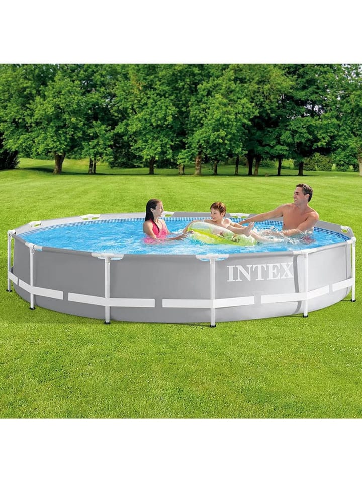 Intex Prism Frame Pool inkl. GS-Filterpumpe, 366x76cm in grau günstig kaufen onesize