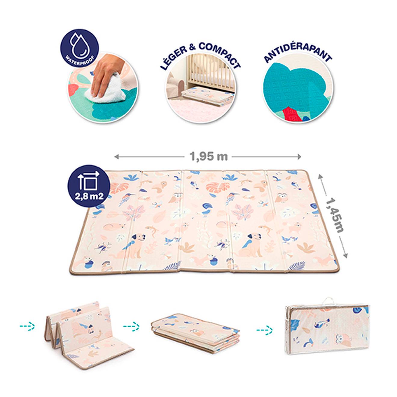 Ludi Große Baby Spielmatte LUDI - beige