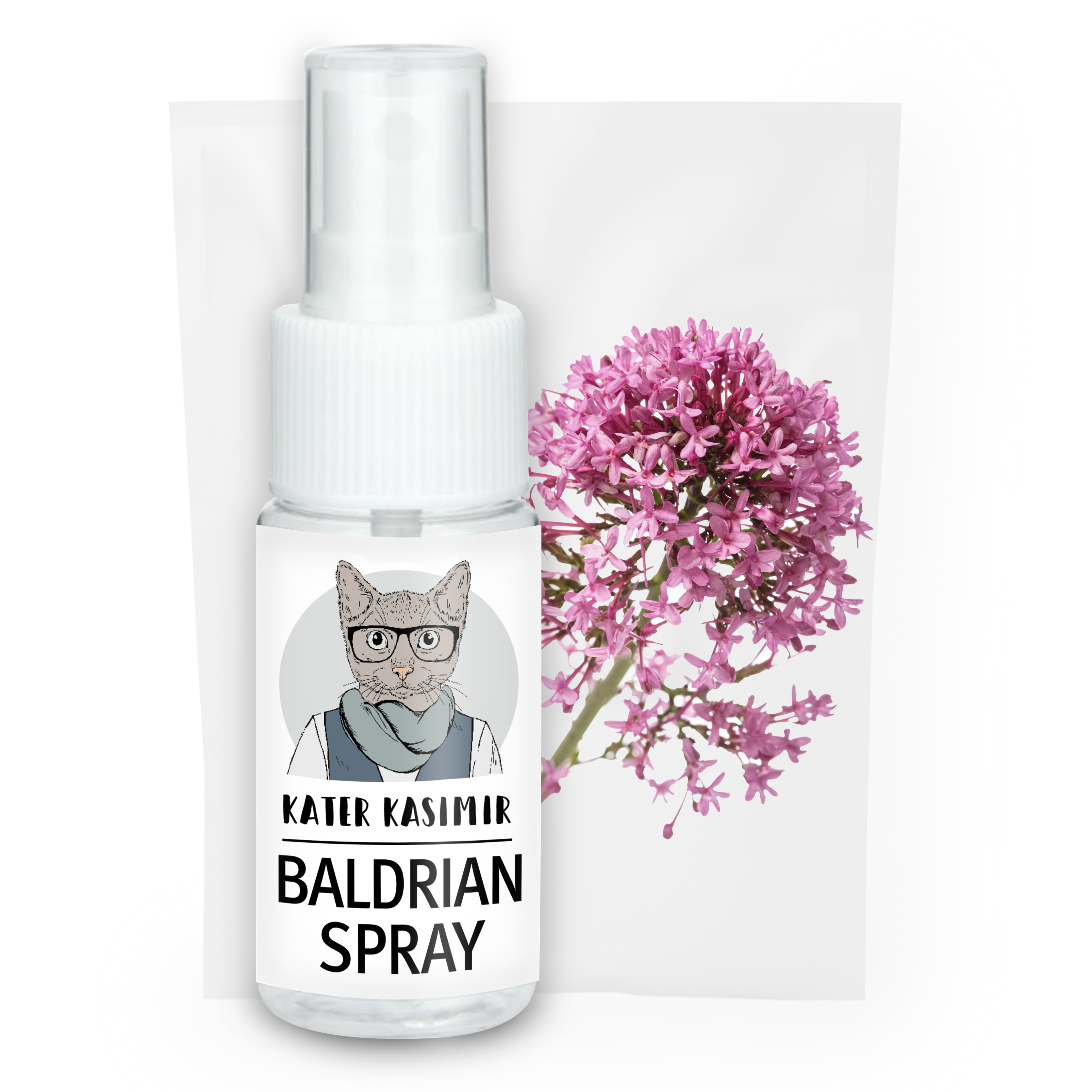 Kater Kasimir Baldrian & Catnipspielzeug Kater Kasimir Baldrian-Spray. Rein natürlich im 30ml Pumpzerstäuber