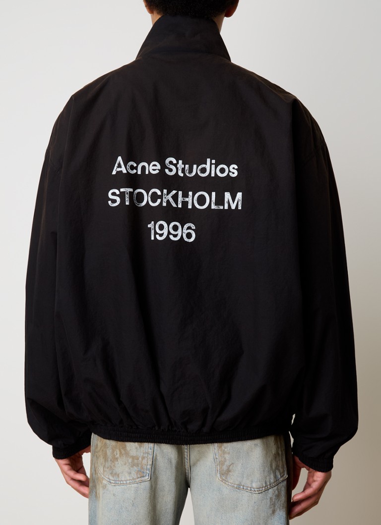 Acne Studios jakna od organskog pamuka s printom na leđima