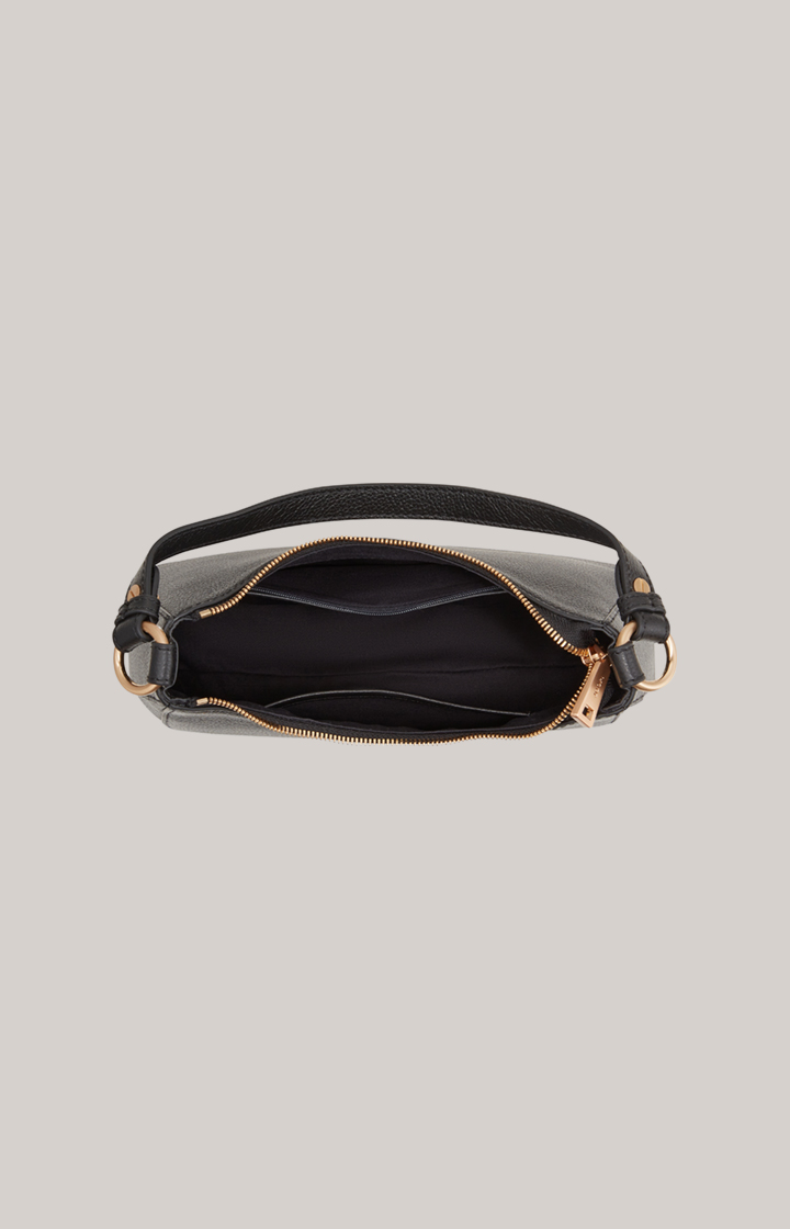 Leder-Schultertasche Estate Loreen in Schwarz