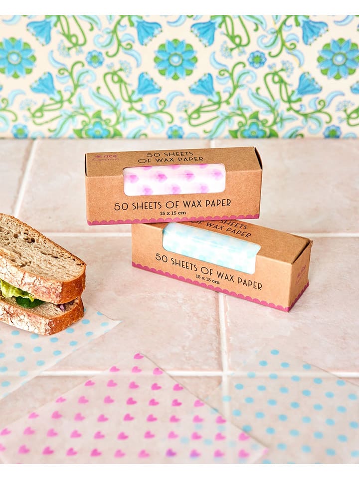 Rice 2er-Set: Sandwichpapiere in Lila/ Hellblau - 2x 50 Stück günstig kaufen onesize