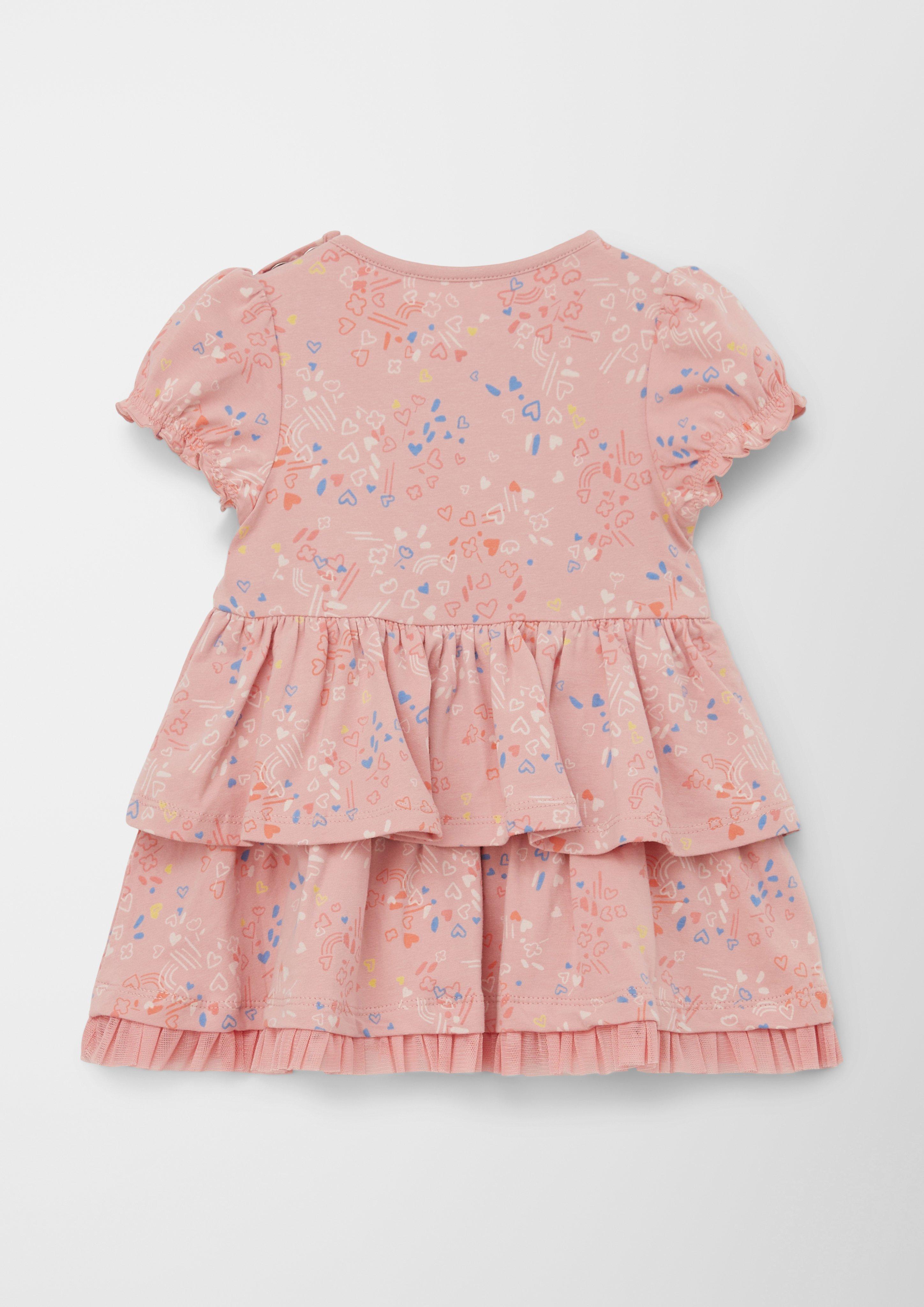 Volantkleid mit Allover-Print  2128778-42A2