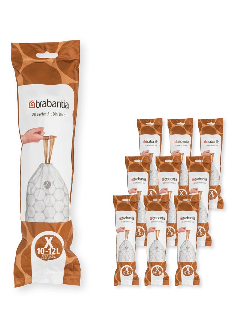 Sacs poubelle Brabantia Perfect Fit X 10-12L, 200 pièces