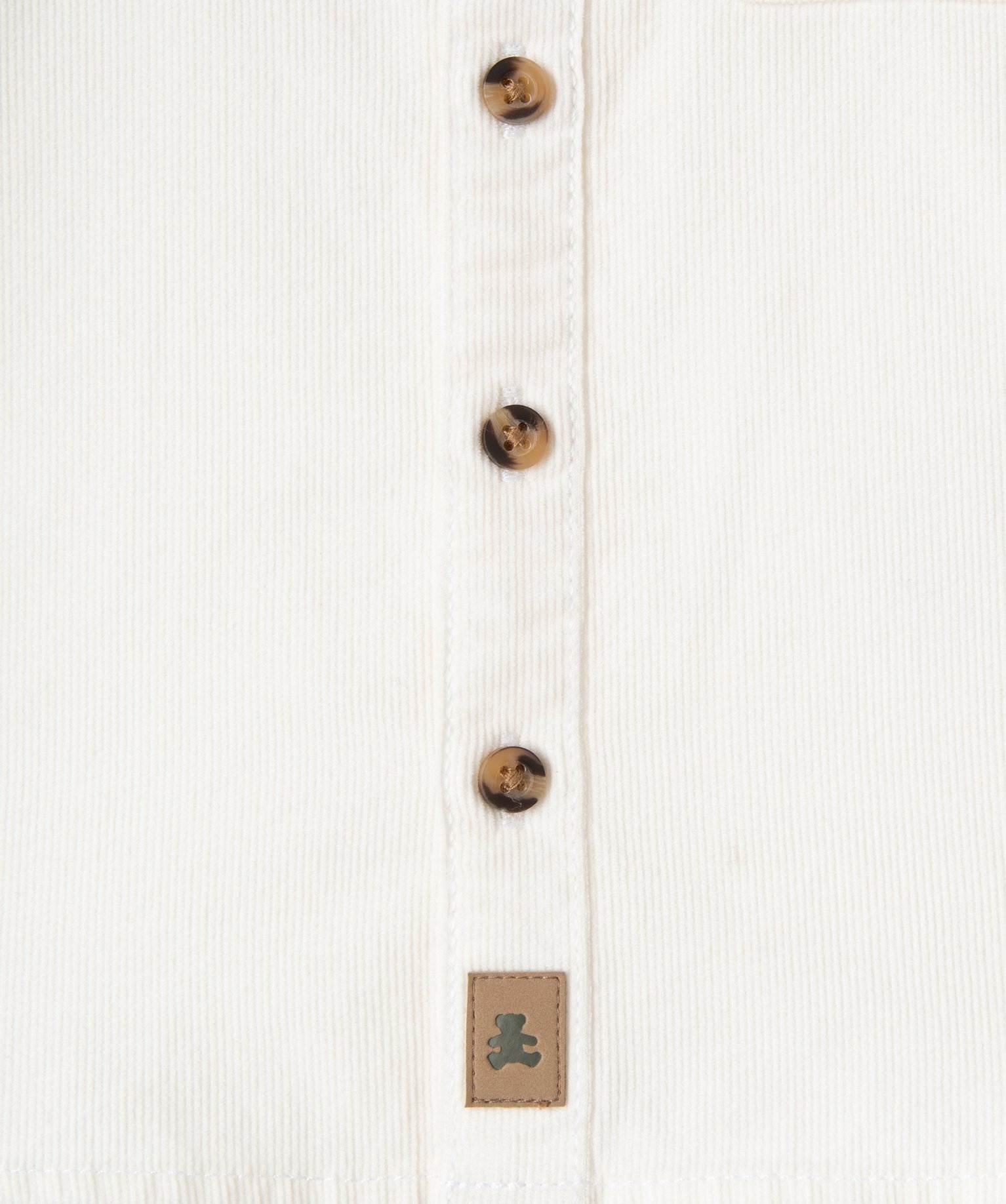 Chemise bébé Garçon à manches longues et col mao en velo... ecru | GEMO