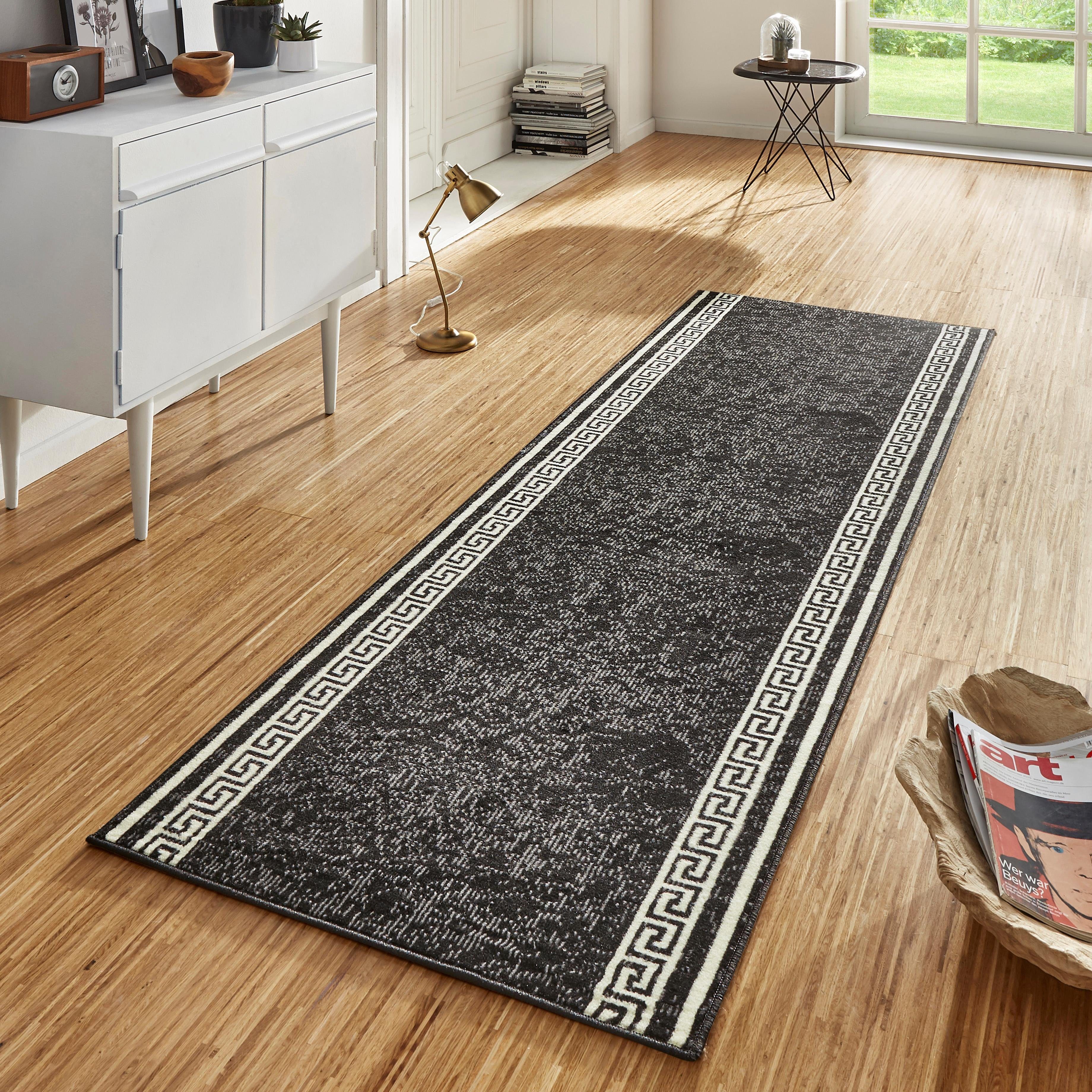 Läufer Casa, HANSE Home, rechteckig, Höhe: 9 mm, Kurzflor, Weich, Teppichläufer, Bordüre, Teppich, Küche, Flur, Muster