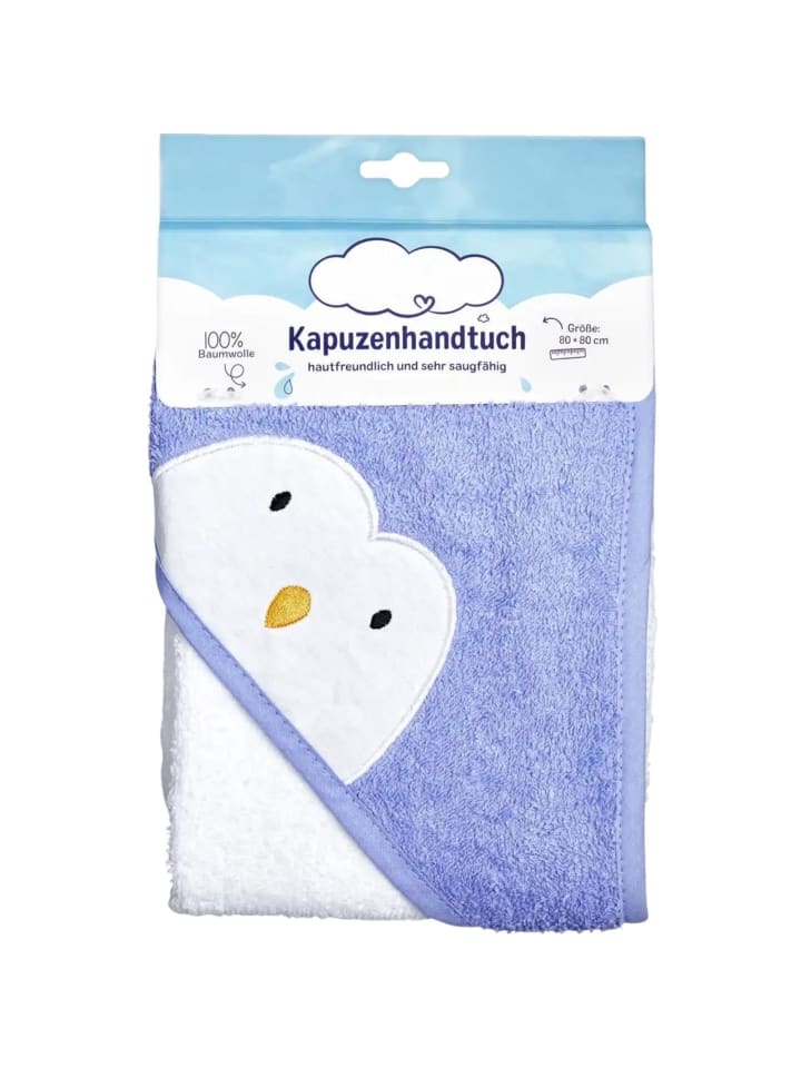 COFI 1453 Kapuzenhandtuch 100% Baumwolle, 80 x80 cm in Blau günstig kaufen 1