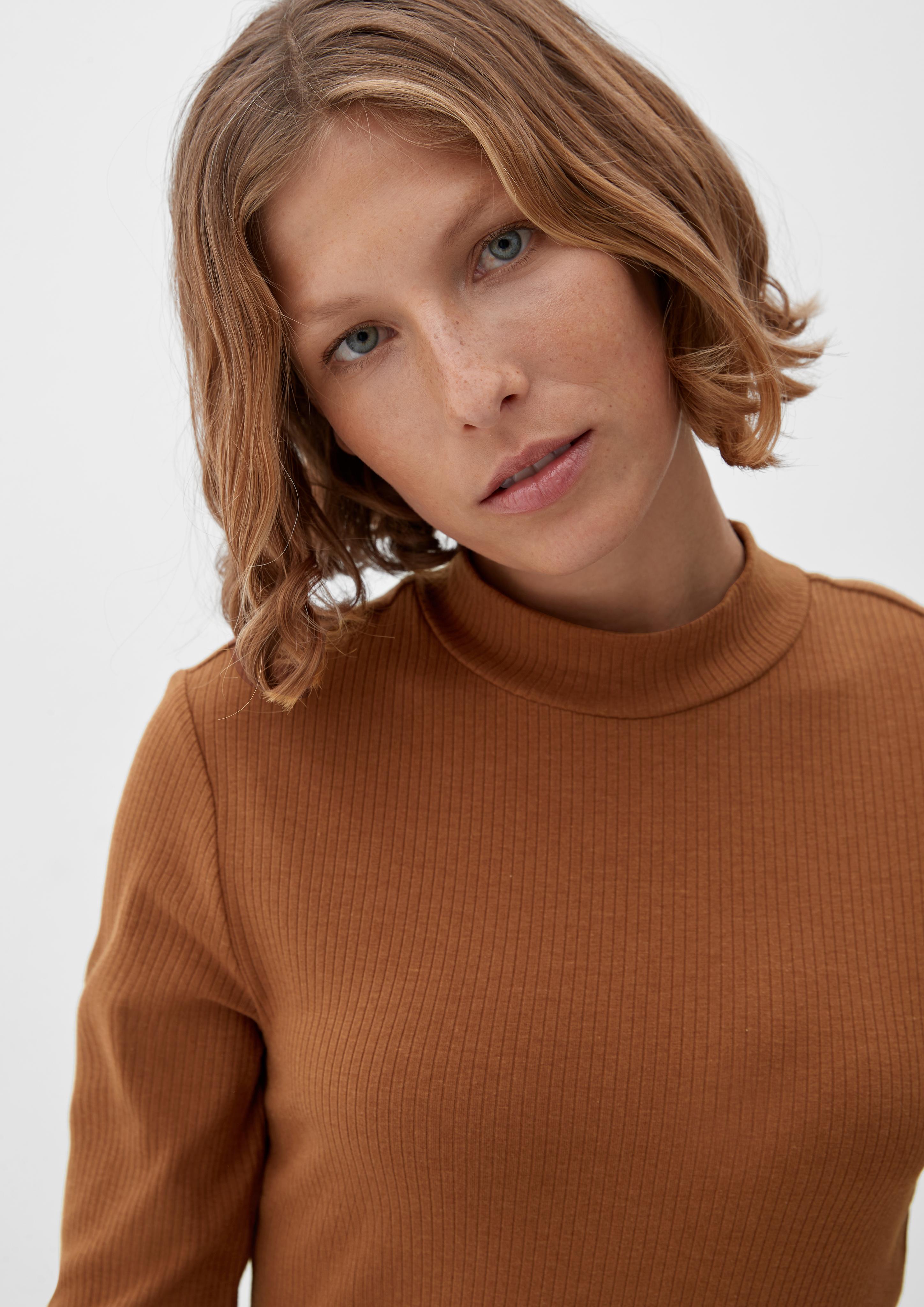 Longsleeve mit Stehkragen  2122270-8764