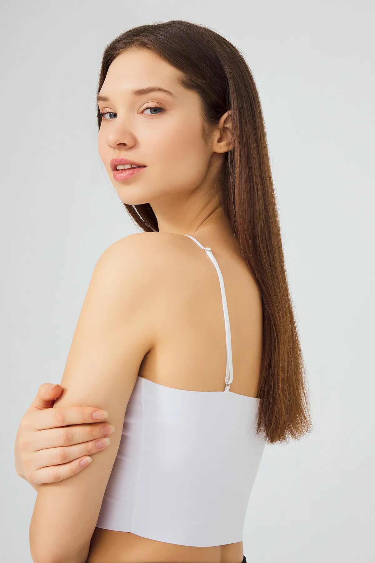 Cottonhill  Verstellbare, dünne Träger, lasergeschnittene Crop-Bustiers im 3er-Pack