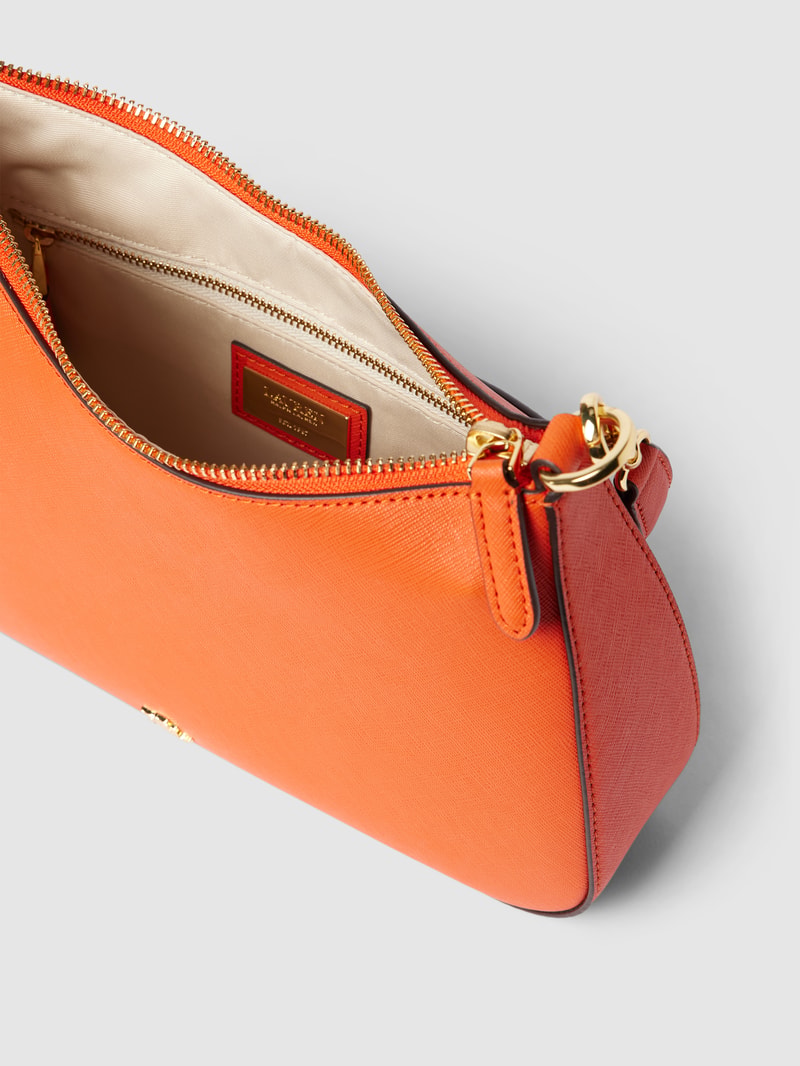 Umhängetasche mit Label-Details Modell 'DANNI' in orange