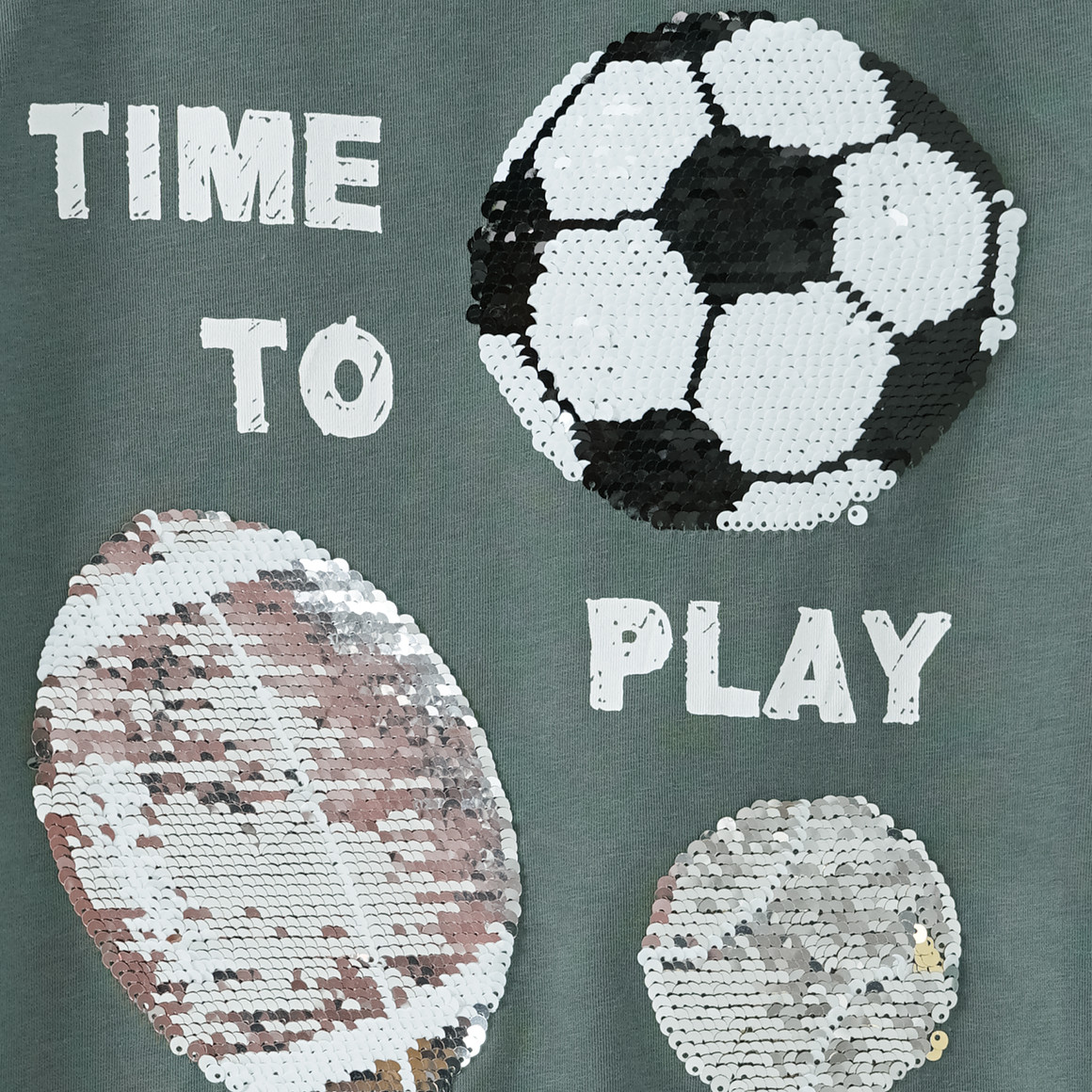 Jungen T-Shirt mit Wendepailletten