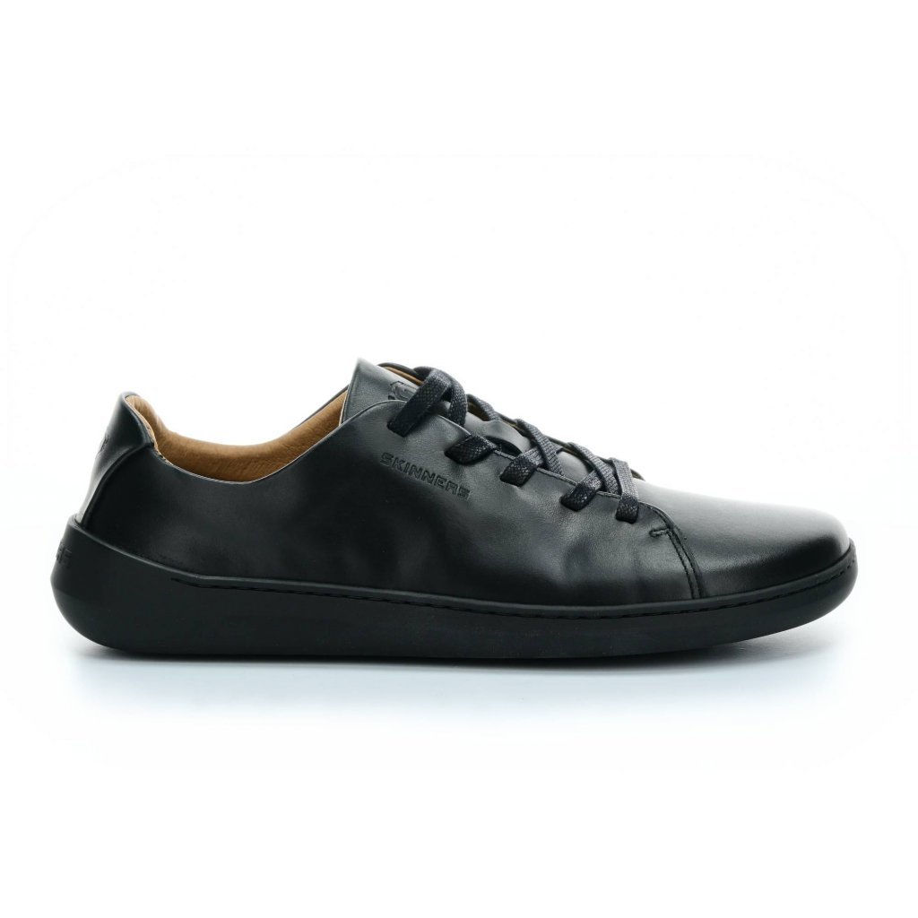 Skinners Walker II Leather Black/Black Barfußsneakers