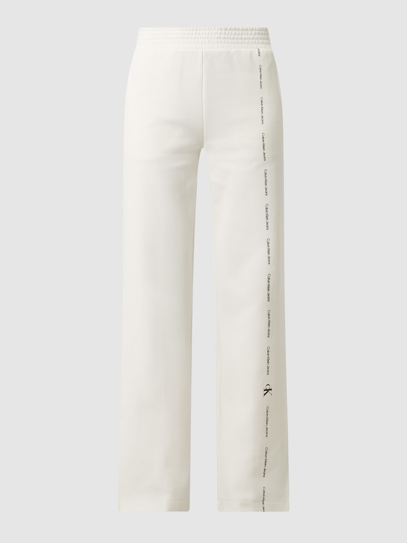Sweathose mit Logos in beige