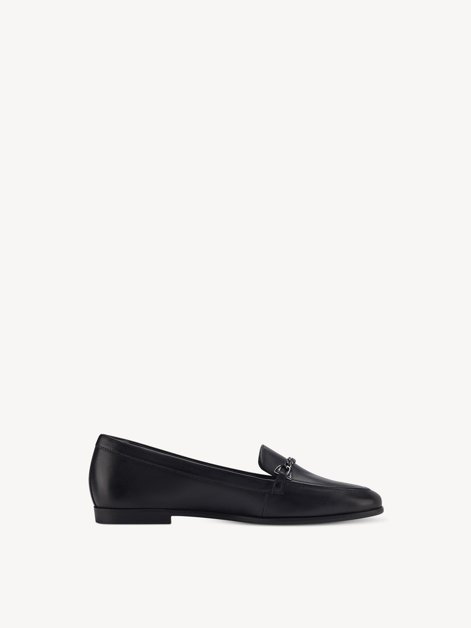 Slipper en cuir - noir