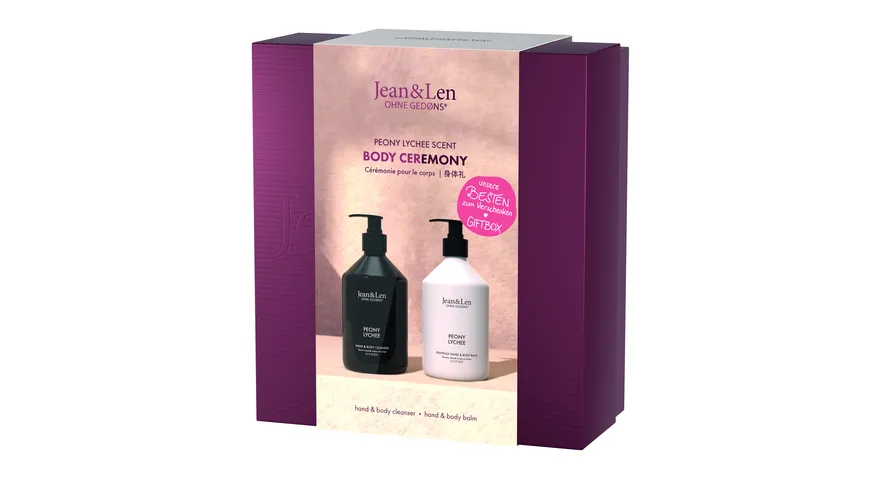Jean&Len Body Ceremony Giftbox Peony/Lychee Geschenkpackung