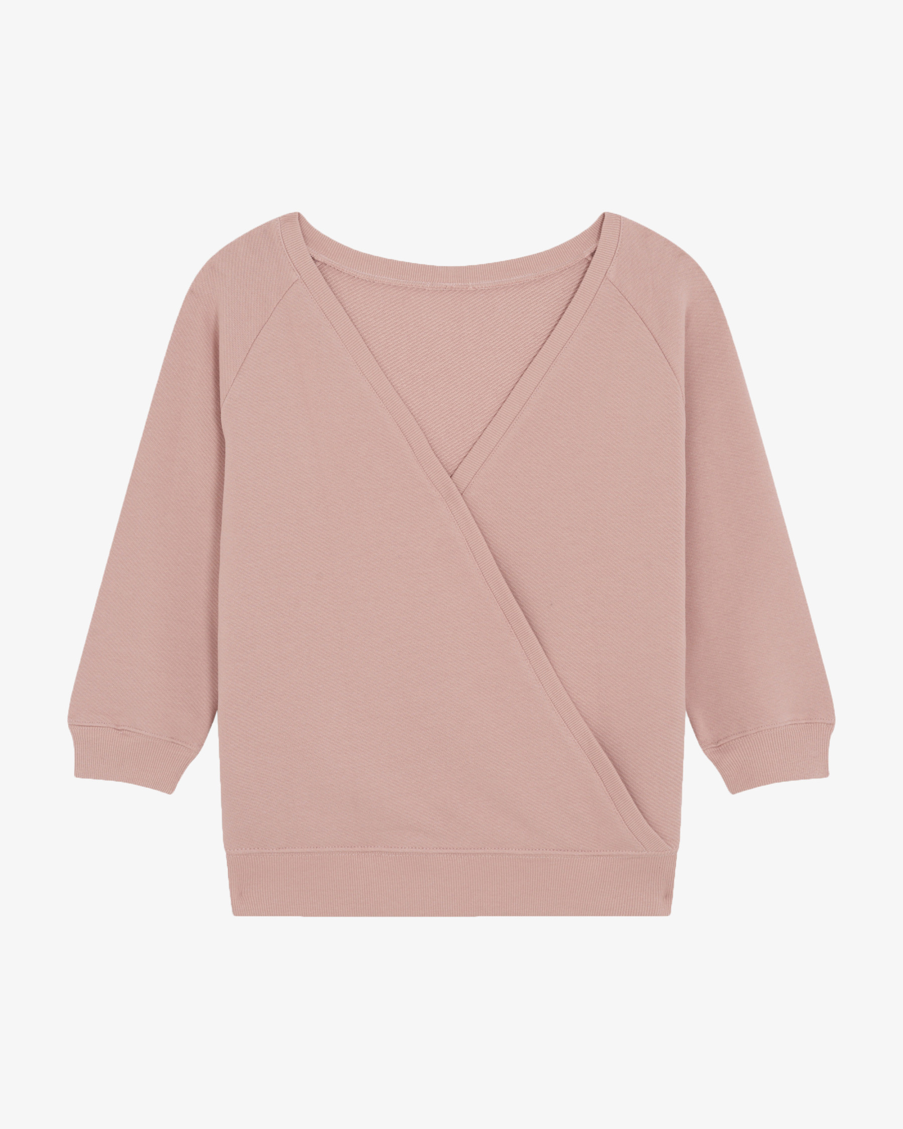 Wrap-over sweatshirt