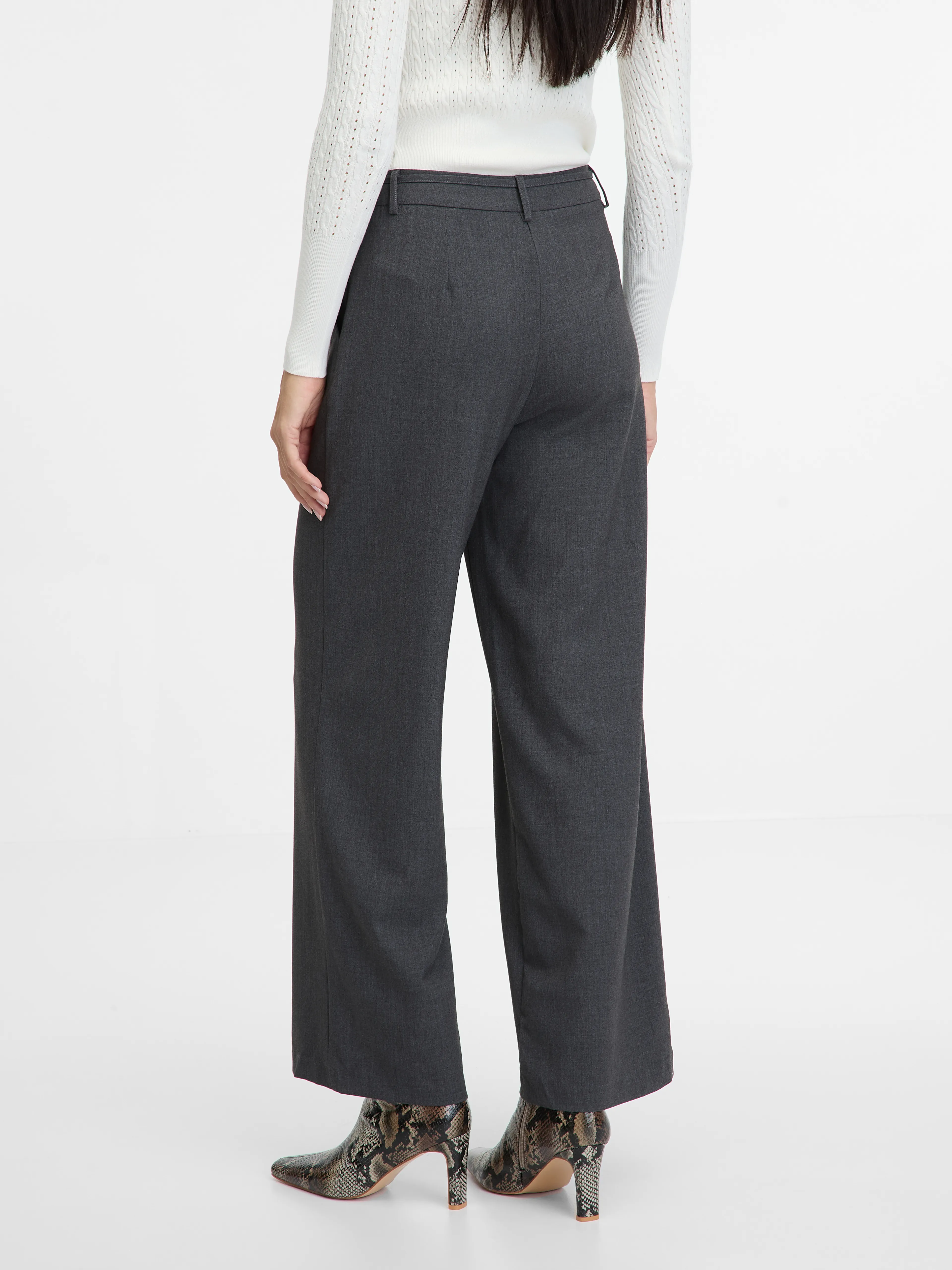 Graue weite Damenhose ORSAY