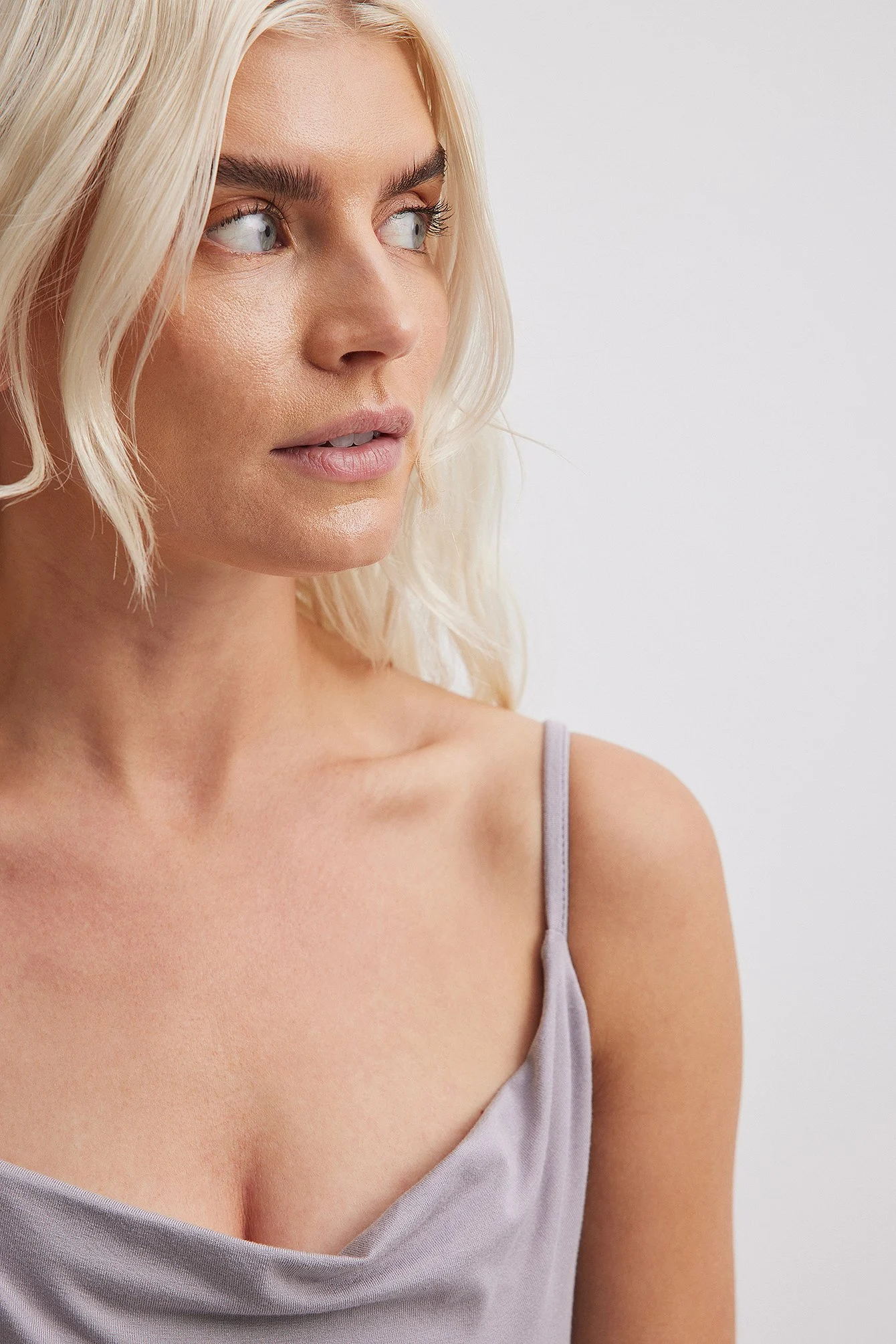 Jersey-Wasserfall-Bodysuit