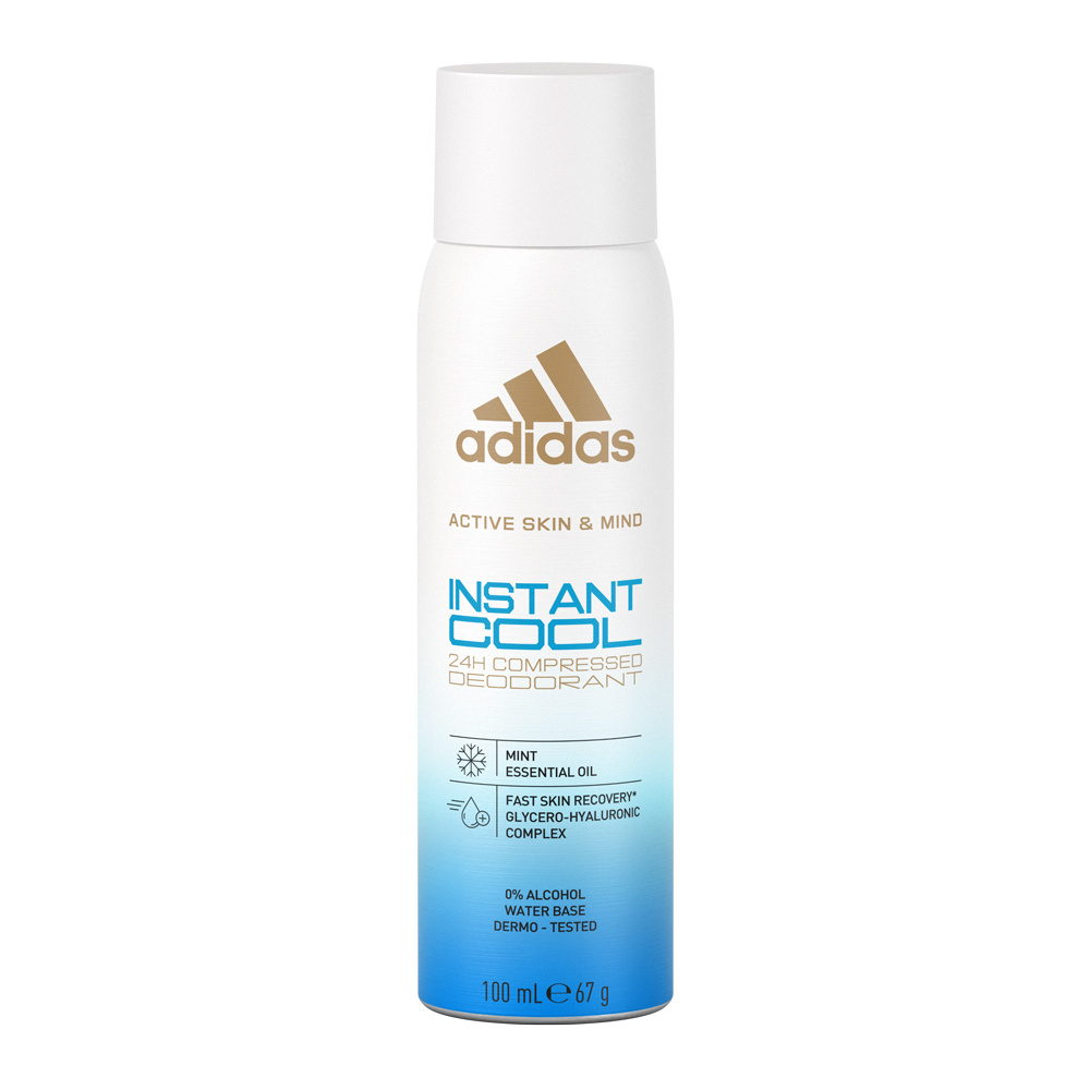 adidas Active Skin & Mind - Déodorant Instant Cool Mixte 100 ML Déodorant