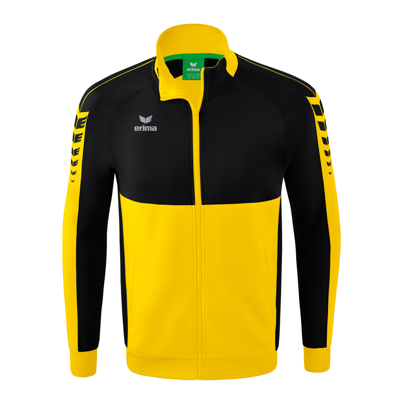 Erima Six Wings Trainingsjacke Kids Gelb Schwarz