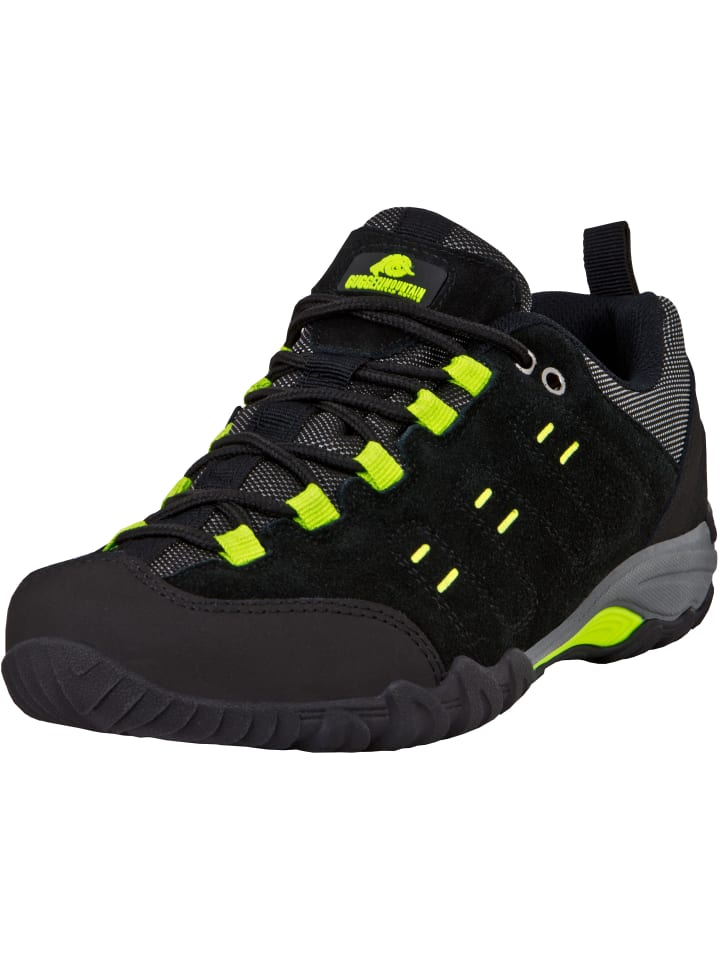 GUGGEN MOUNTAIN Wanderschuhe Uni in Schwarz-Grün günstig kaufen