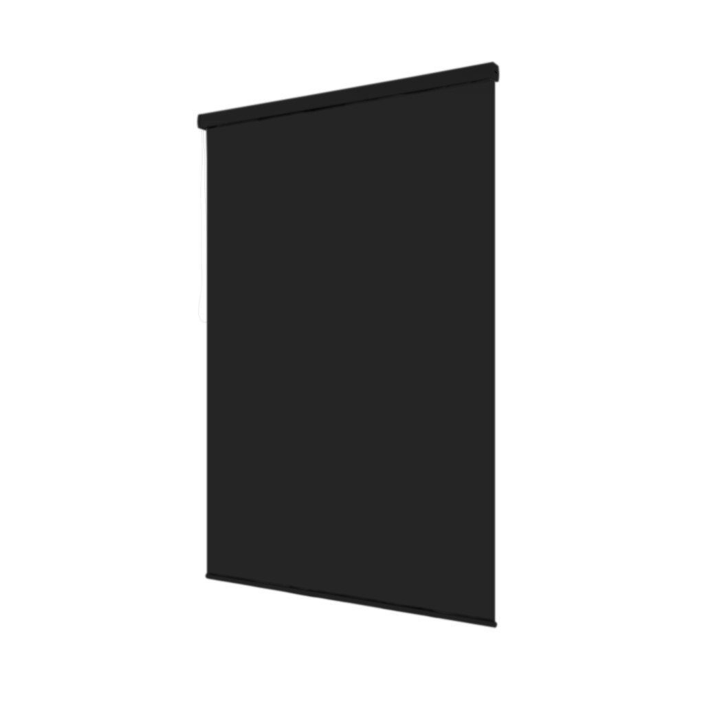 KS Handel 24 Duschrollo HALB KASSETTEN DUSCHROLLO MODELL UNI SCHWARZ 7 BREITEN ZUR WAHL Breite 60 cm