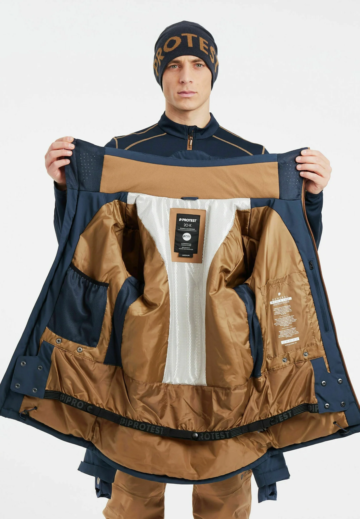 Chaqueta de esquí de protesta