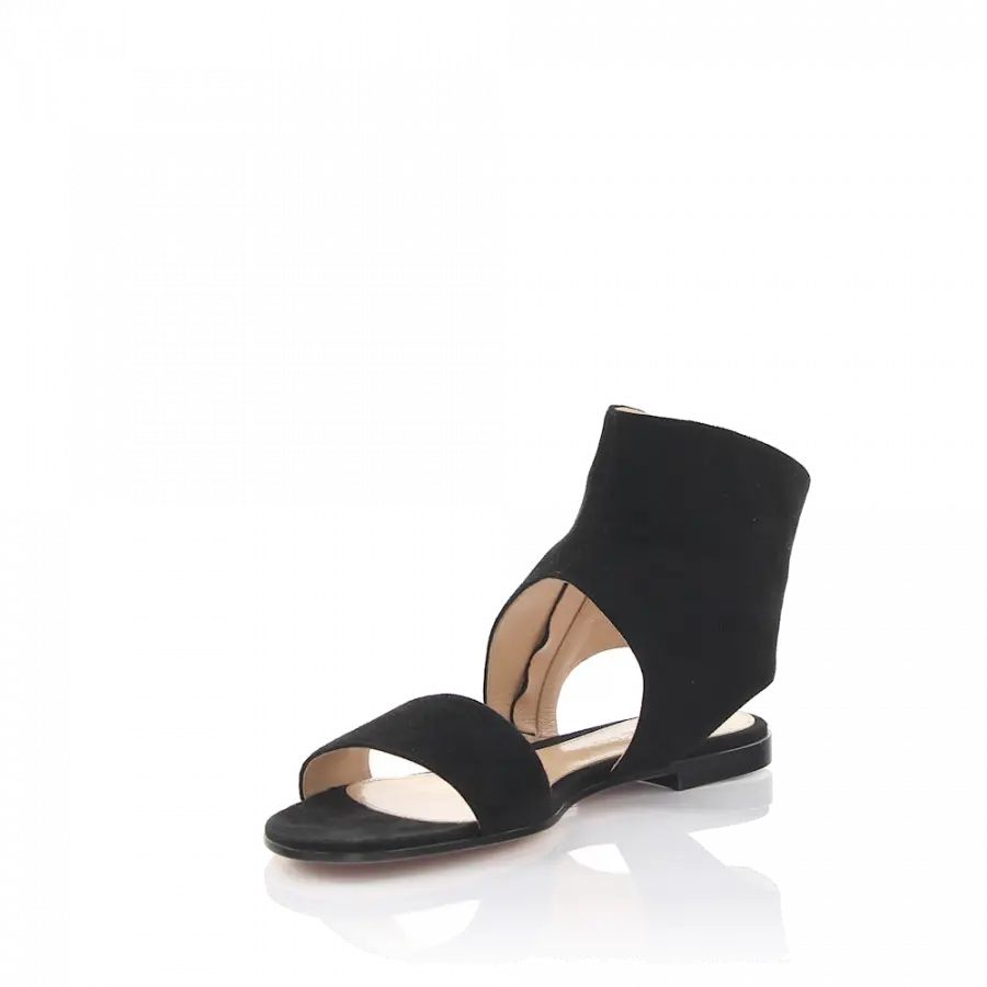 Gianvito Rossi - Sandalen G30730 Veloursleder - schwarz