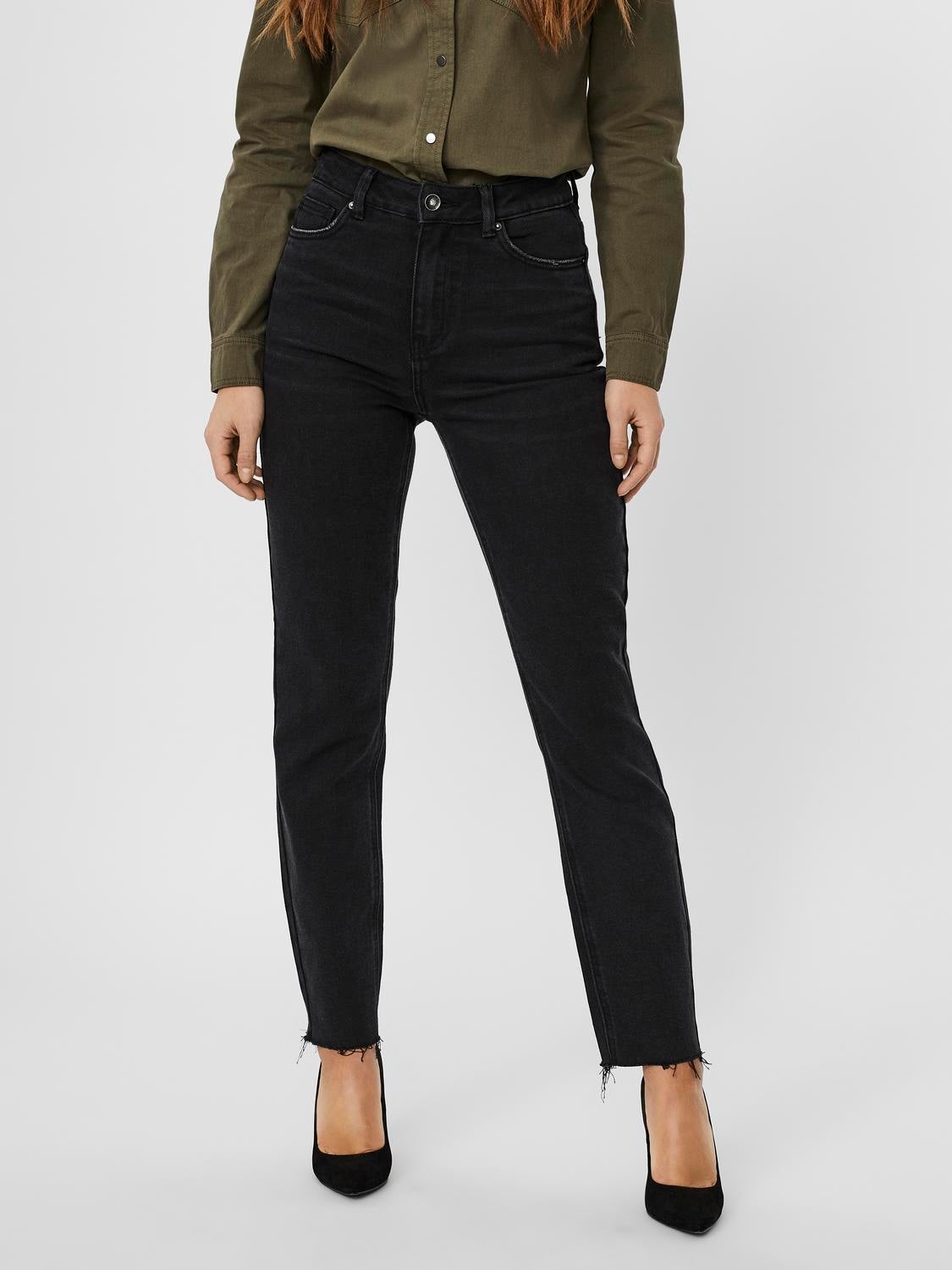 VMBRENDA Hohe Taille Gerade geschnitten Jeans