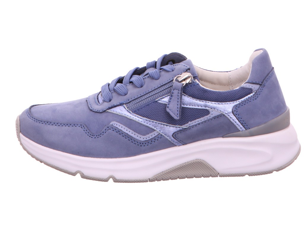 GABOR Freizeit Schnürer blau rollingsoft by Gabor Sneaker low 46.896.