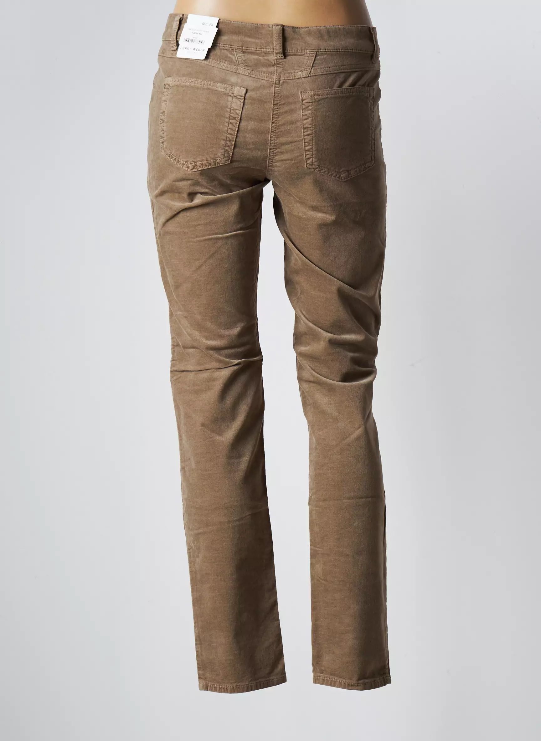 Gerry Weber Pantalons Slim Femme couleur marron
