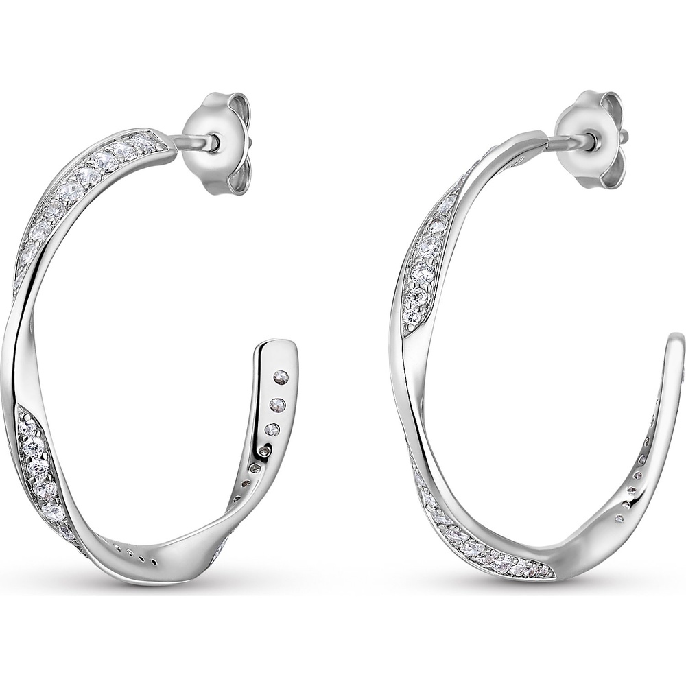 FAVS Créoles 925 Argent Boucles d'oreilles