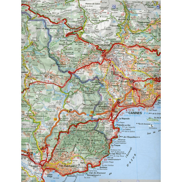 Michelin Provence - Cote d'Azur - Straßenkarte