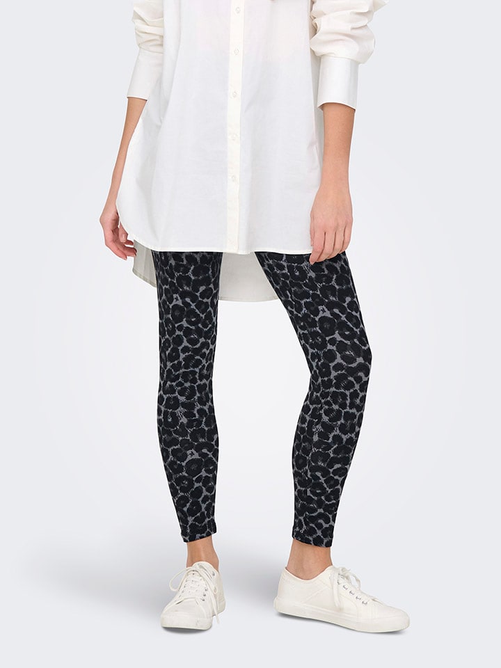 JDY Leggings in Grau/ Schwarz günstig kaufen