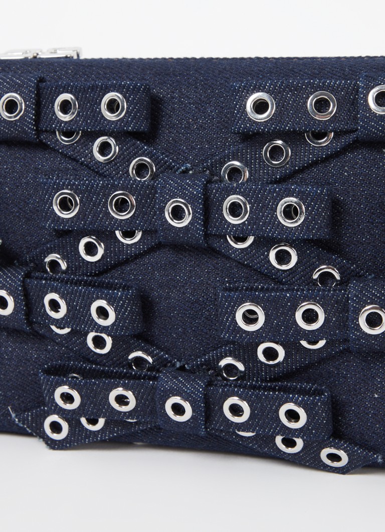 Geantă Ganni din denim cu fluturi
