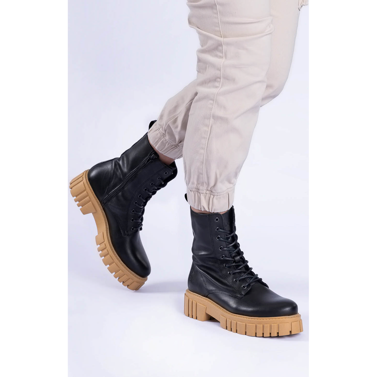 Palado Naxos, Schnürstiefel, Damen, Schwarz