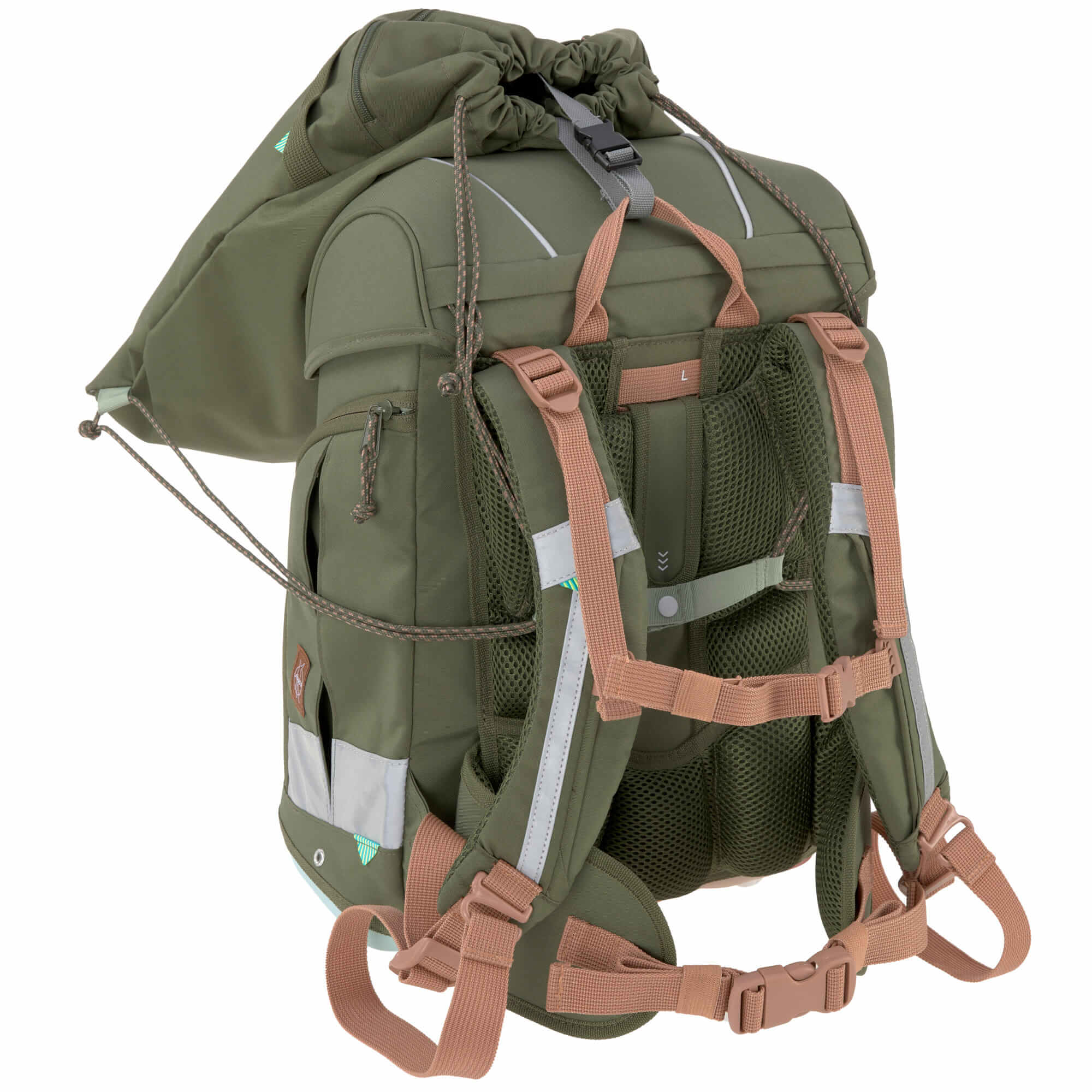 Schulranzen Set 7-teilig, Boxy Unique Olive