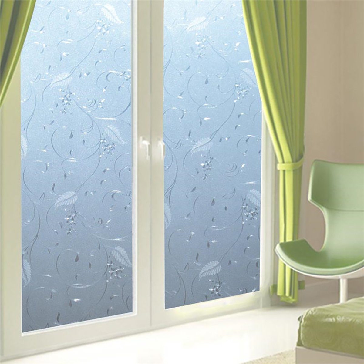 Fensterfolie Statischer, kleberfreier Fensteraufkleber aus Glasfolie, ZanMax