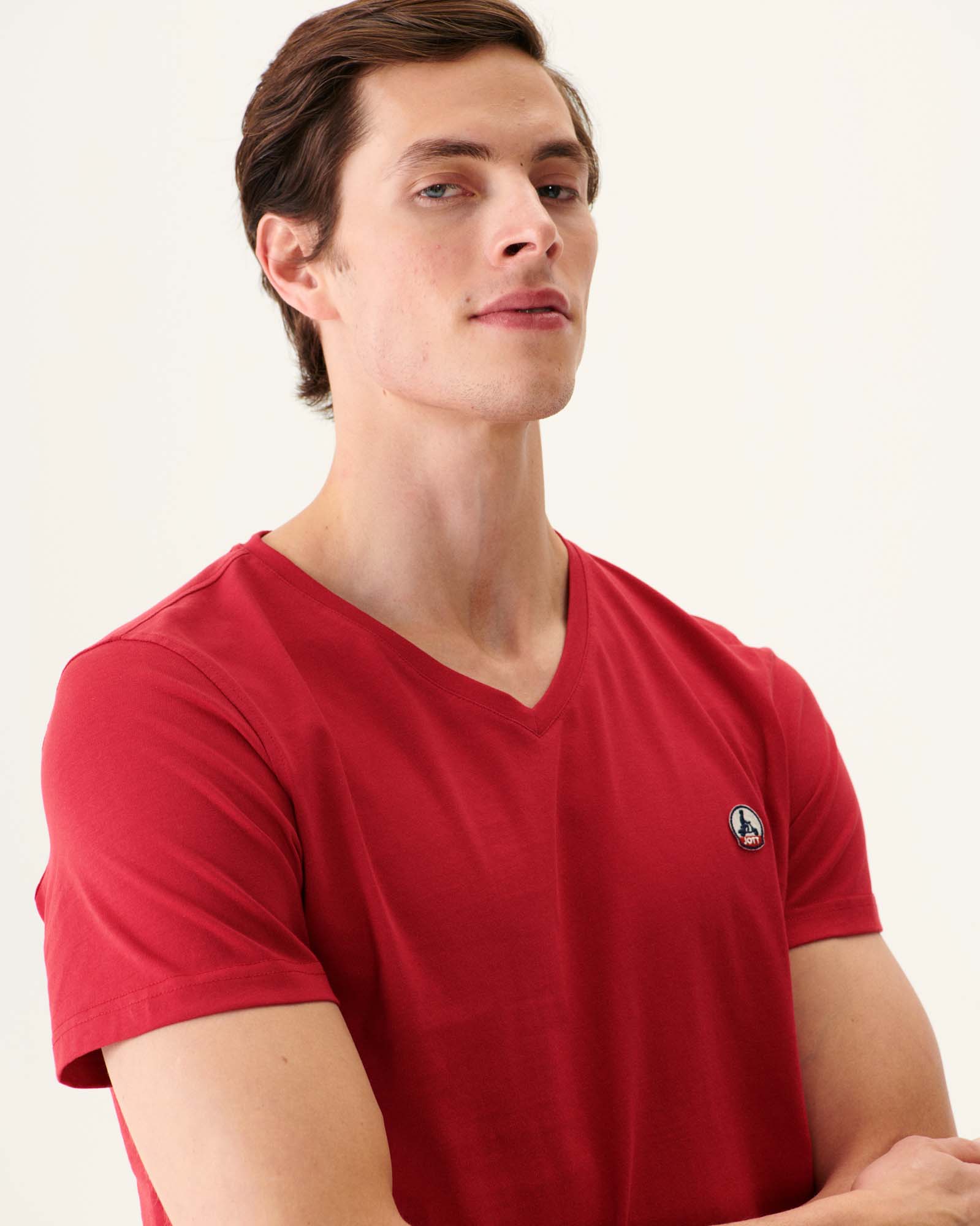 T-shirt homme en coton biologique Rouge Benito