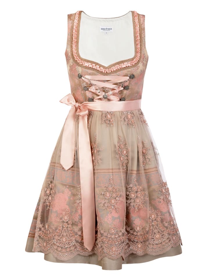Edelnice Mini Dirndl 2-teilig Rosalie in rose günstig kaufen