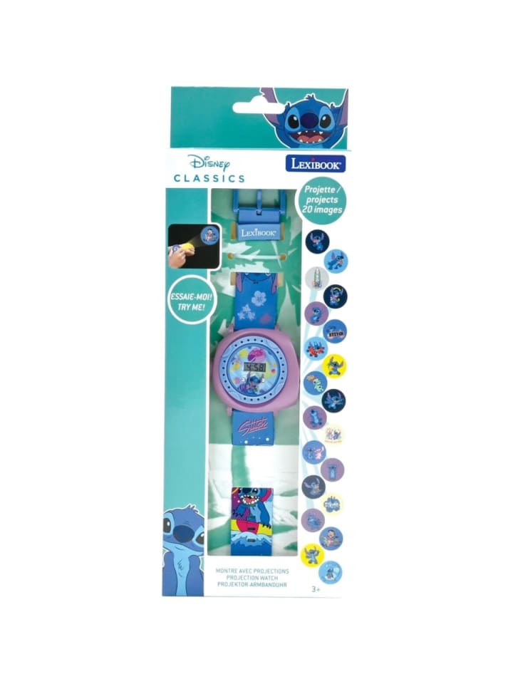 Lilo & Stitch Lilo & Stitch Uhr mit Projektion Praktisch und dekorativ in Blau günstig kaufen onesize